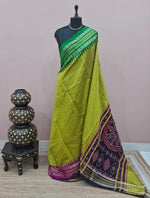 Lemon Green Khadhi Pure Pattu Saree 