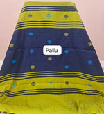 Lemon Green Khadhi Pure Pattu Saree Pallu