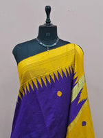 Purple Pure Khadhi Pattu Saree 1