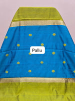 Leaf Green Khadhi Pure Pattu Saree Pallu