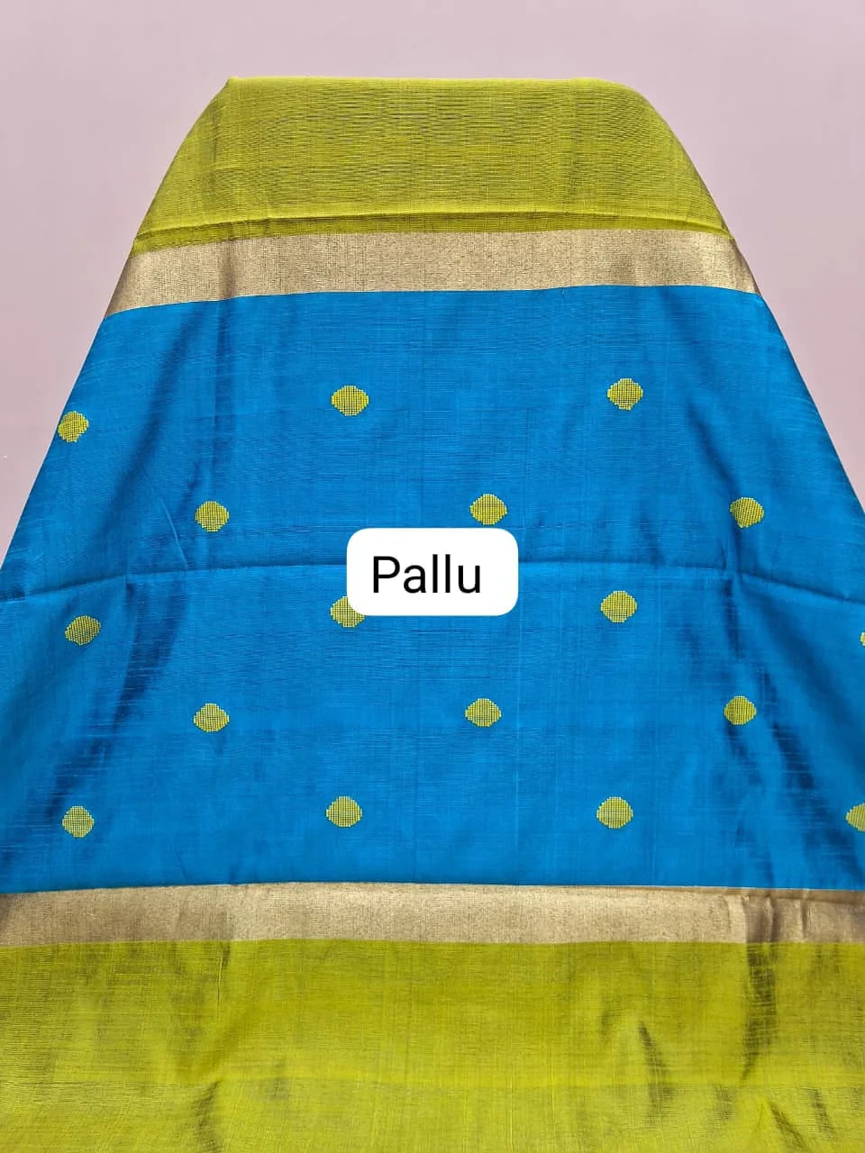 Leaf Green Khadhi Pure Pattu Saree Pallu