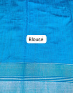Leaf Green Khadhi Pure Pattu Saree Blouse