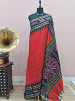 Dark Red Khadhi Pure Pattu Saree 