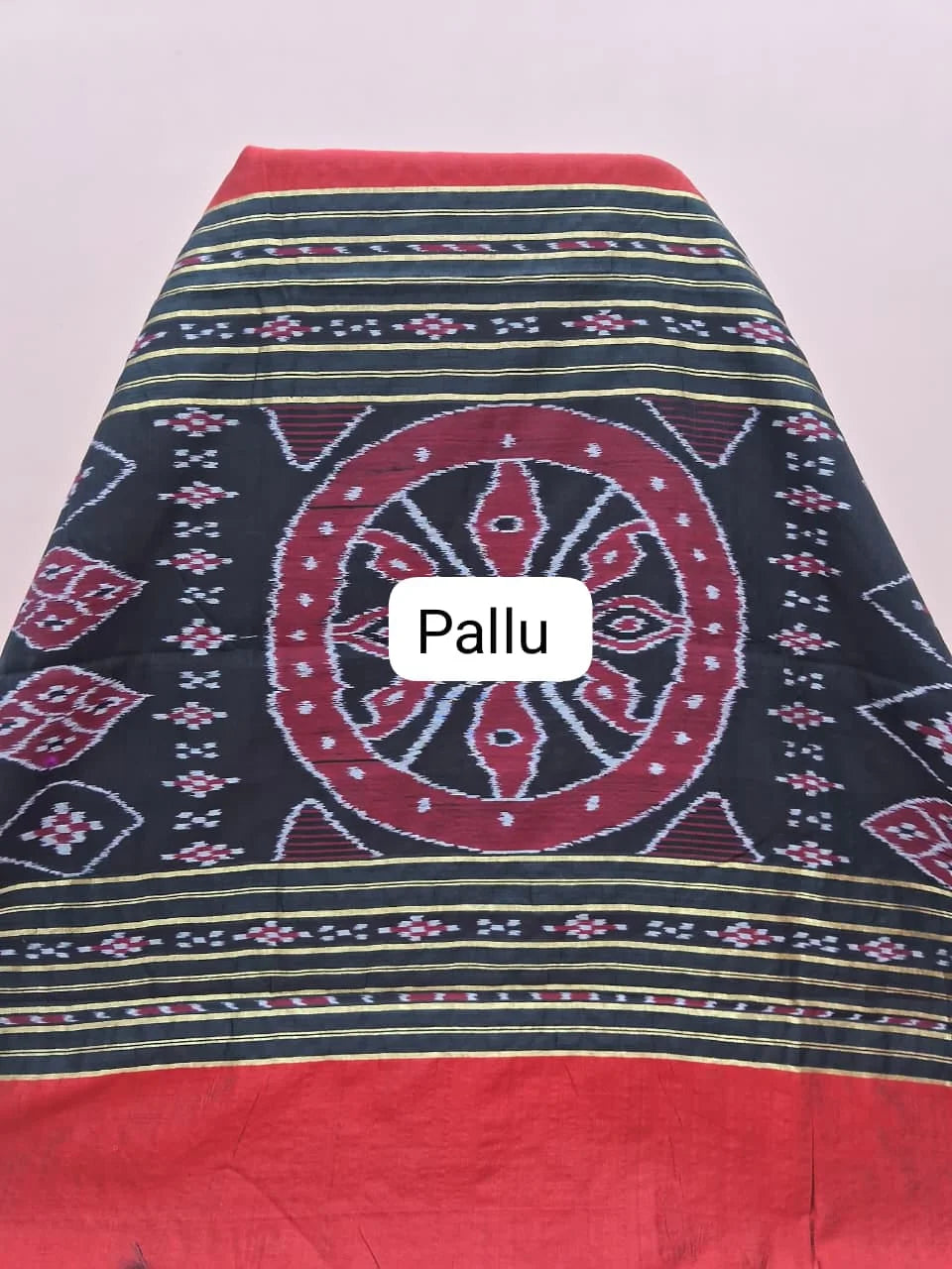 Dark Red Khadhi Pure Pattu Saree  Pallu