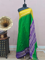 Green Khadhi Pure Pattu Saree
