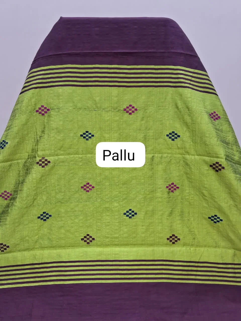 Dark Wine Pure Khadhi Pattu Saree Pallu