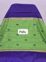 Navy Blue Khadhi Pure Pattu Saree Pallu
