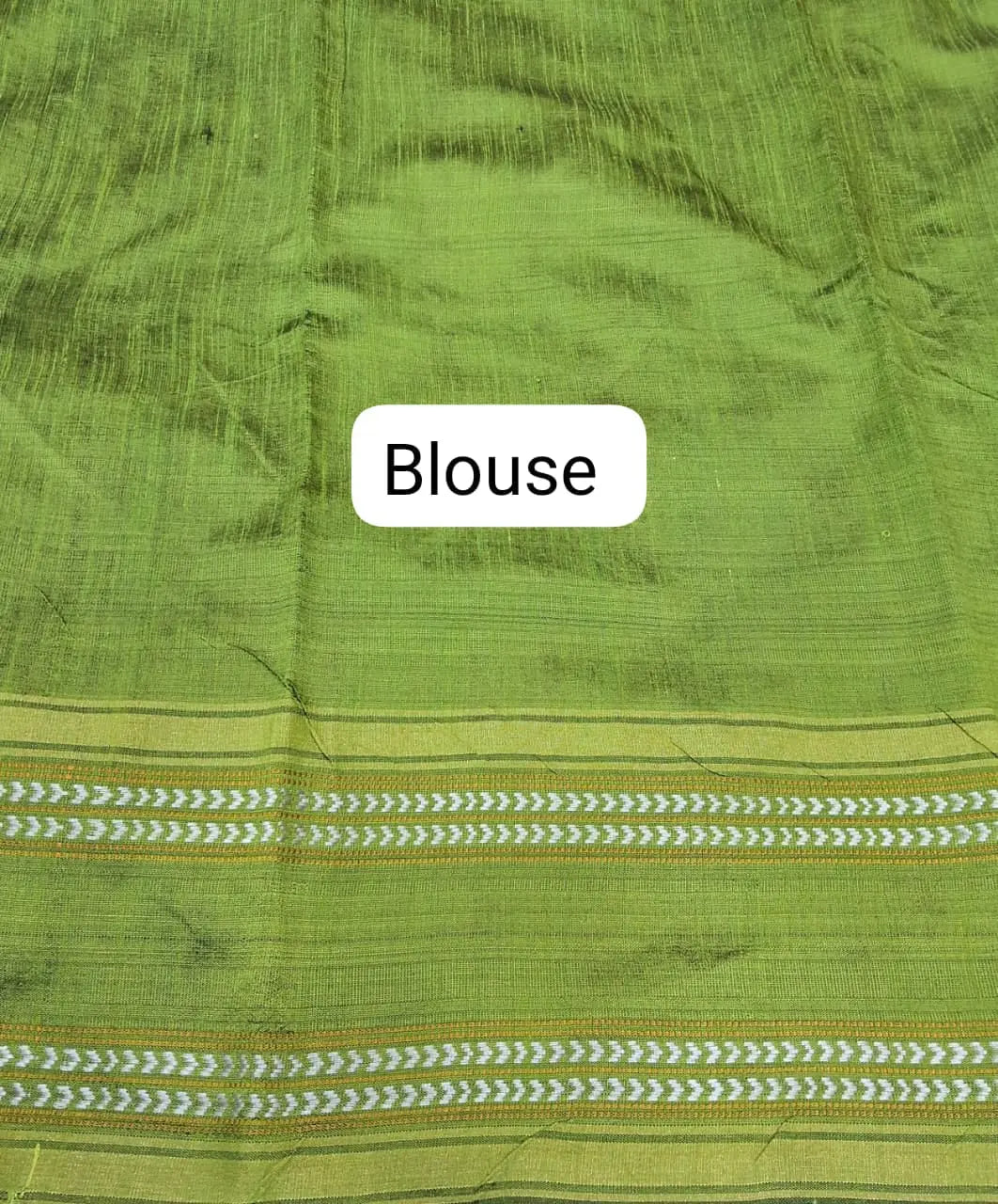 Navy Blue Khadhi Pure Pattu Saree Blouse