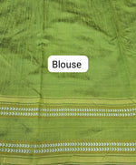 Navy Blue Khadhi Pure Pattu Saree Blouse