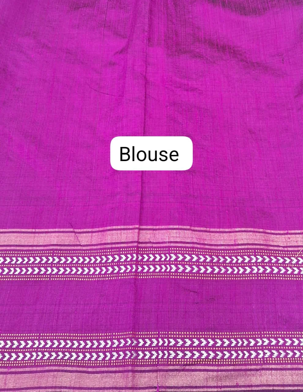 Dark Grey Khadhi Pure Pattu Saree Blouse