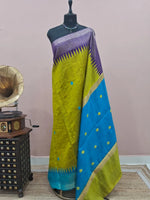 Lemon Yellow Khadhi Pure Pattu Saree