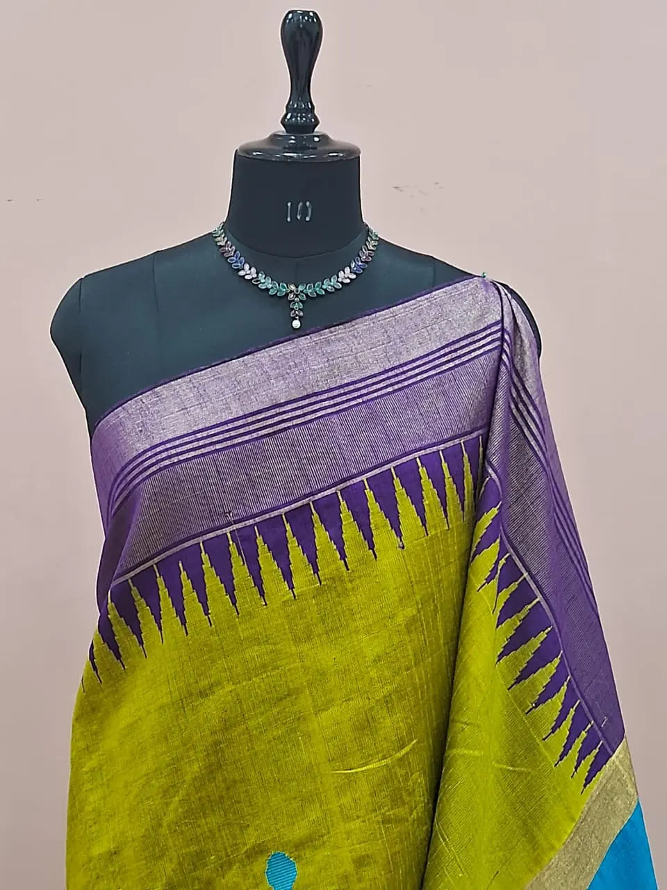 Lemon Yellow Khadhi Pure Pattu Saree 1