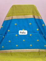 Lemon Yellow Khadhi Pure Pattu Saree pallu