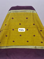 Dark Walnut Brown Khadhi Pure Pattu Saree Pallu