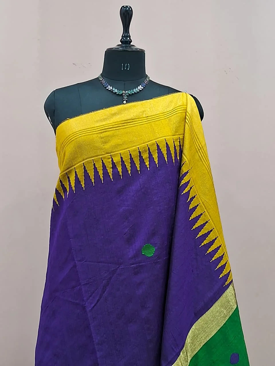 Blue Khadhi Pure Pattu Saree 1