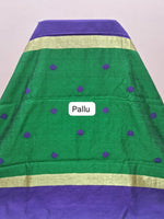 Blue Khadhi Pure Pattu Saree Pallu