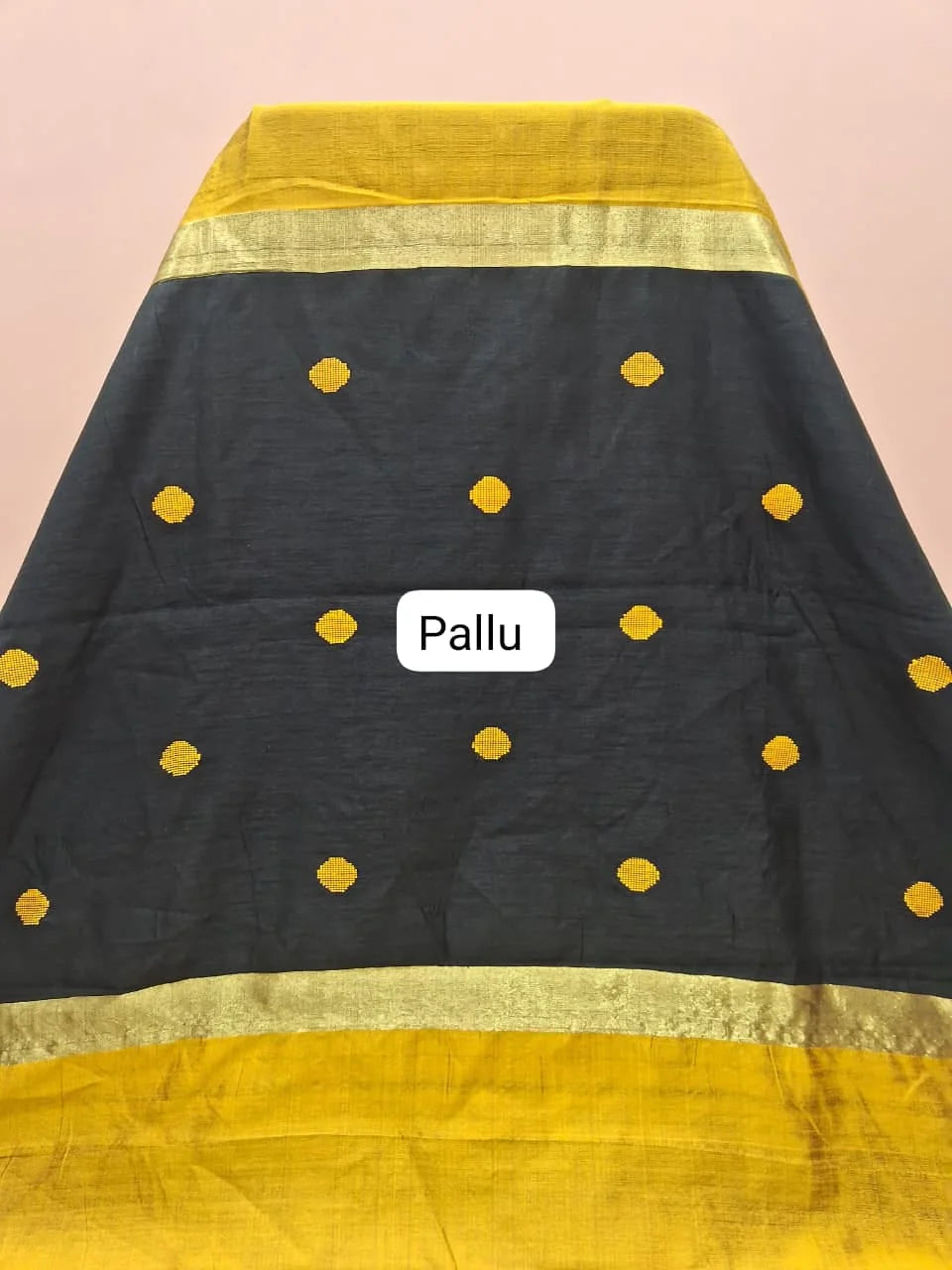 Mustard Yellow Pure Khadhi Pattu Saree 2