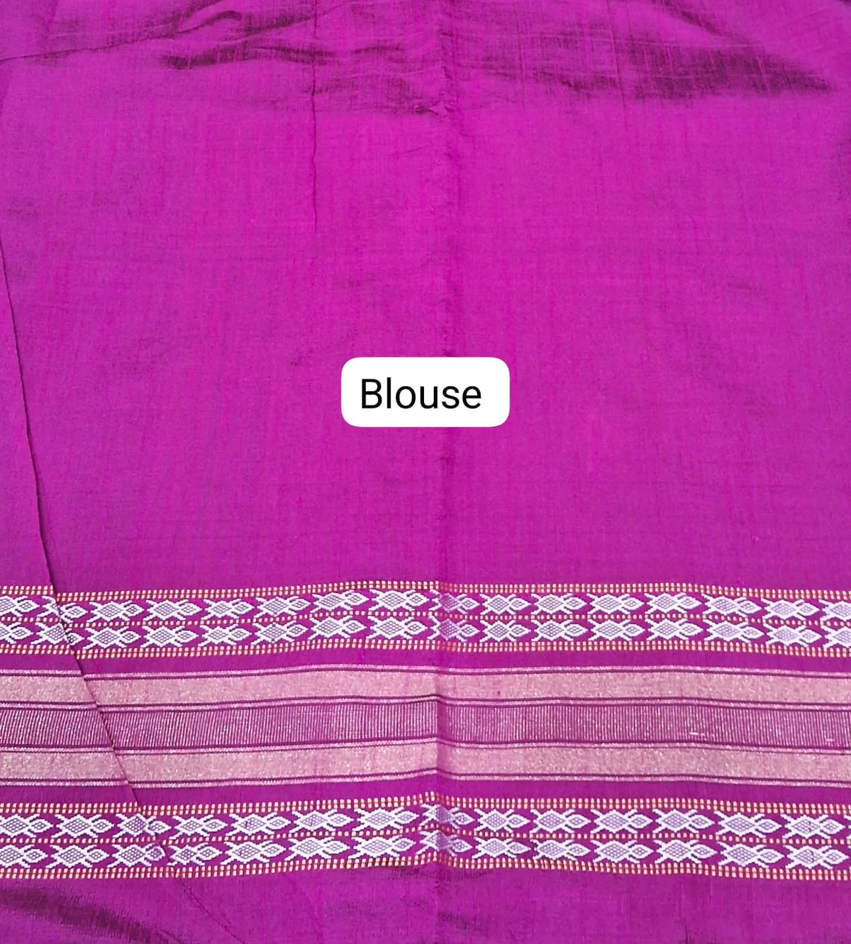 Caribbean Blue Khadhi Pure Pattu Saree Blouse