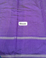Yellow and Pink Checked Khadhi Pattu Saree Blouse