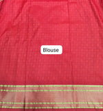 Yellow Paithani Semi Silk Saree Blouse