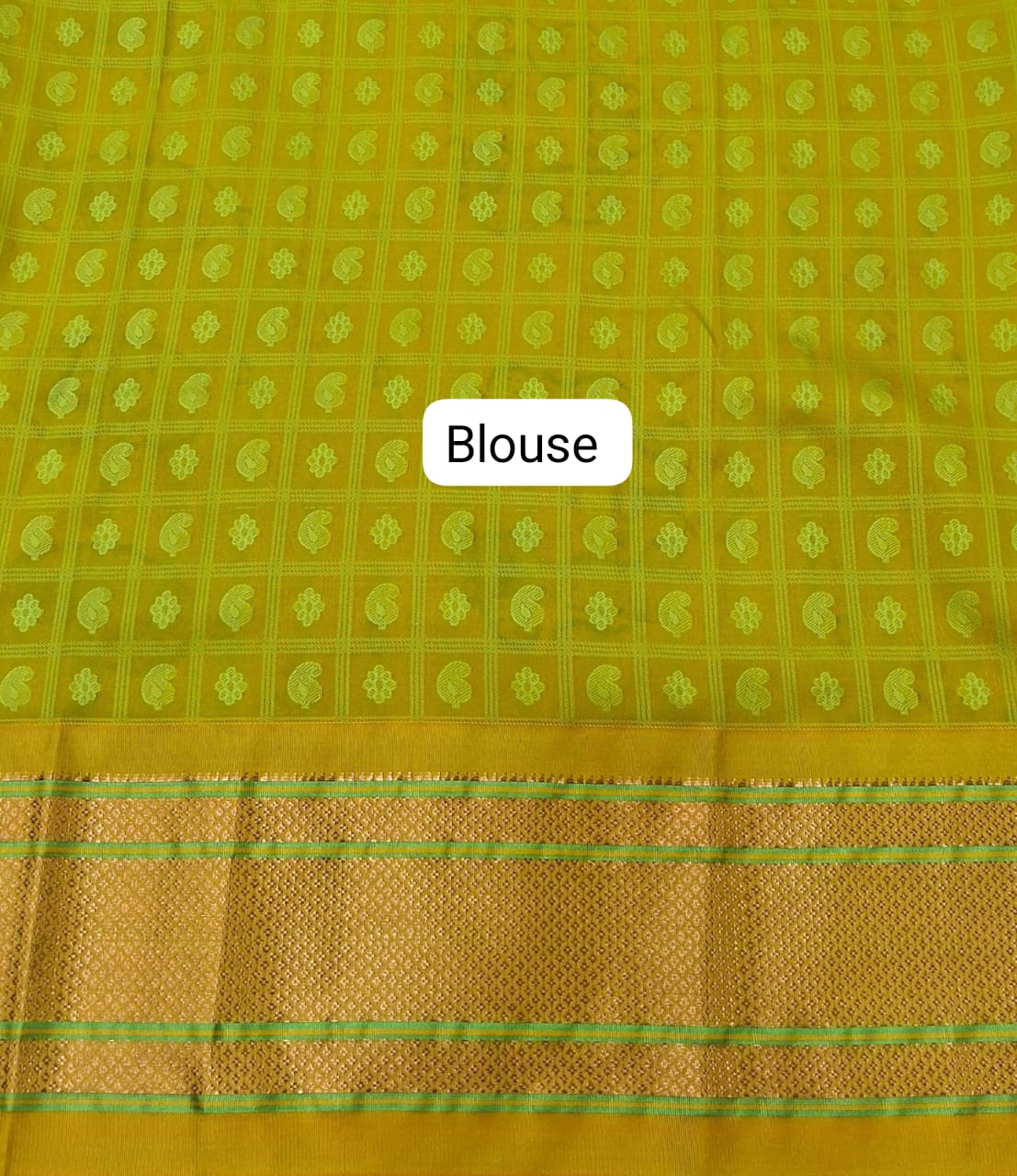 Rani Pink Paithani Silk Saree Blouse