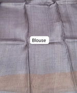 Peach Pure Tussar Saree blouse