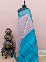 Off-White Pure Tussar Saree