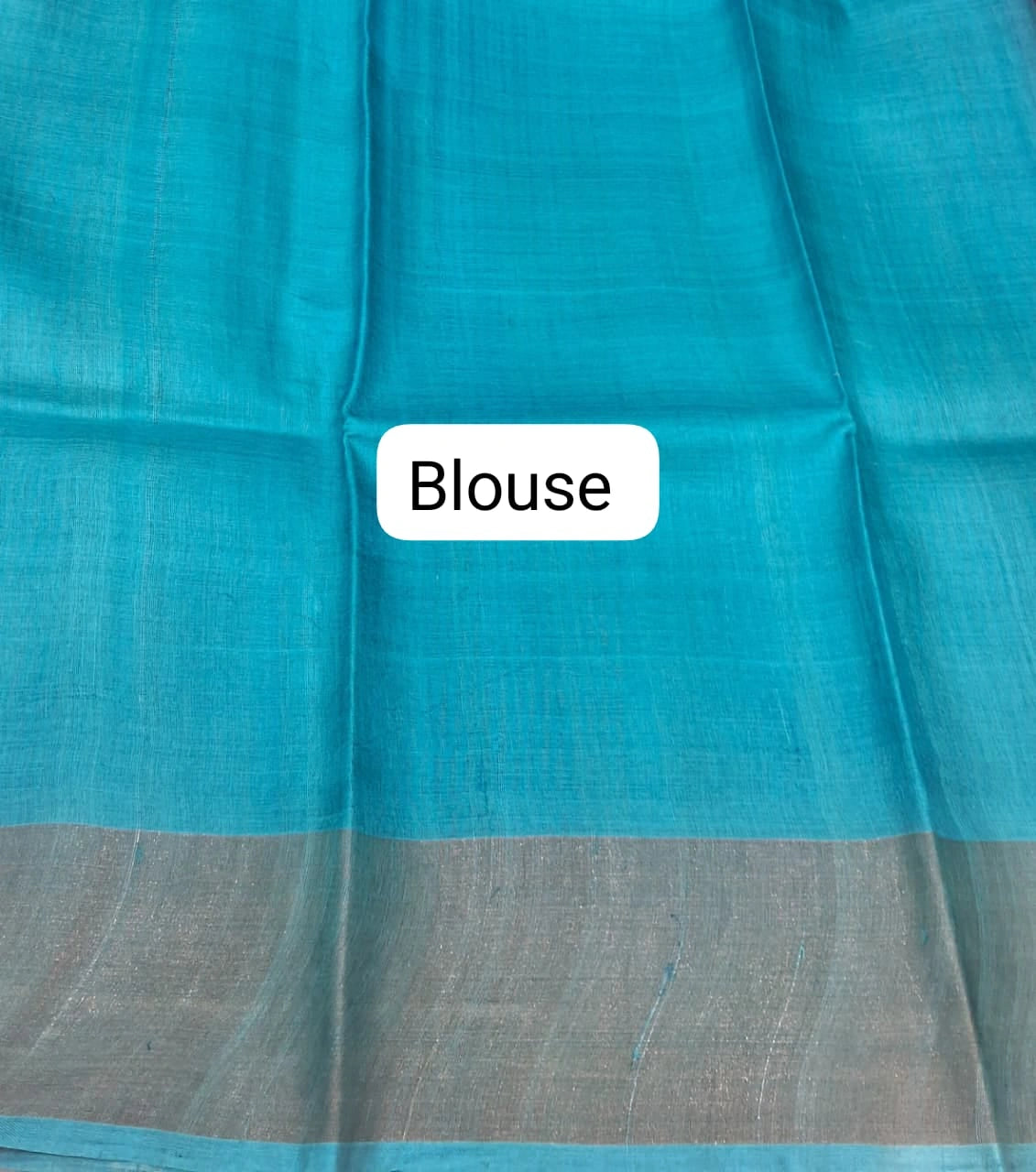 Off-White Pure Tussar Saree Bouse