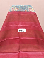 Elephant Grey Pure Tussar Saree Pallu