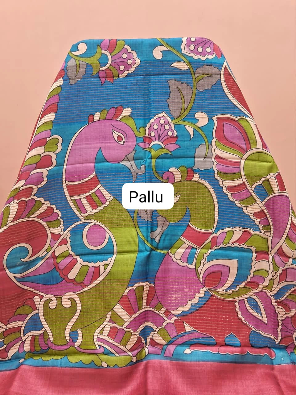 Yellow Pure Tussar Saree Pallu
