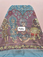 Metal Grey Pure Tussar Saree Pallu