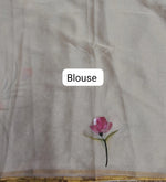 Cream Chiffon Saree Blouse