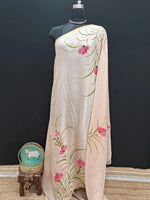 Cream Chiffon Saree 1