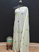 Light Pista Green Chiffon Saree