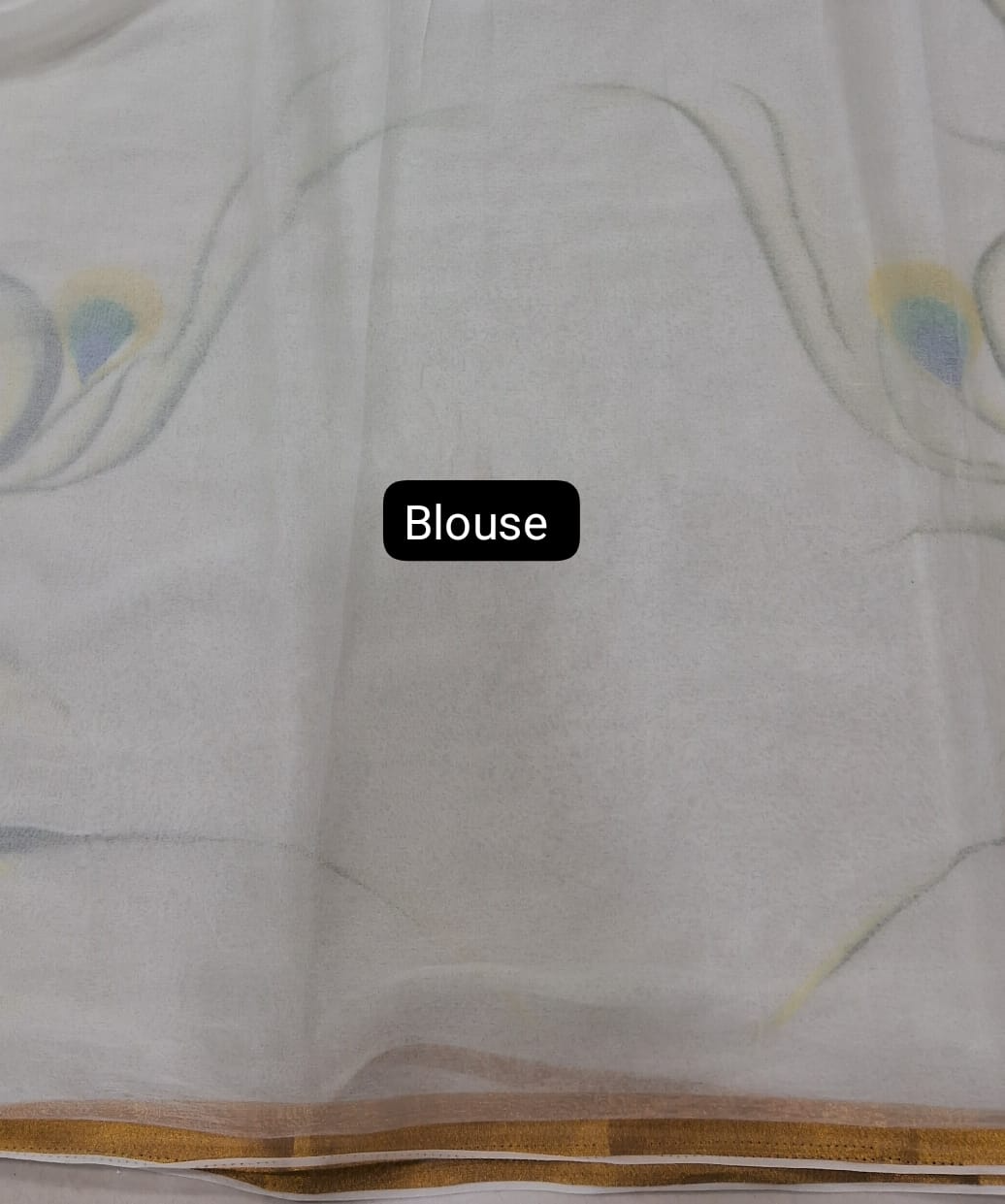 White Chiffon Saree Blouse