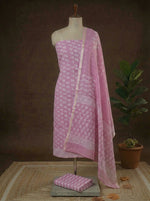 pink Kota dress material