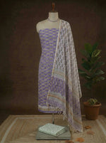 Purple Kota dress material
