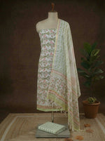 White Kota Dress material