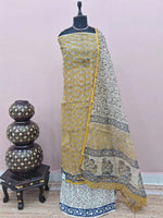 Mango Yellow Kota Dress Material