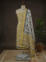 Yellow Kota Dress Material