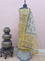 Yellow Kota Dress Material