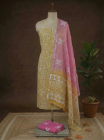 Light Yellow Kota Dress Material