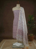 Elegant Light Pink Kota Dress Material