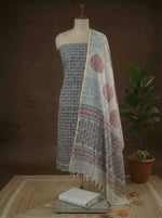 Elephant Grey Kota Dress Material 