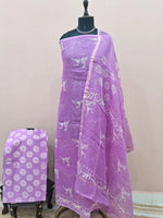 Elegant Pink Kota Dress Material 