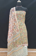 Light Pista Green Kota Dress Material 