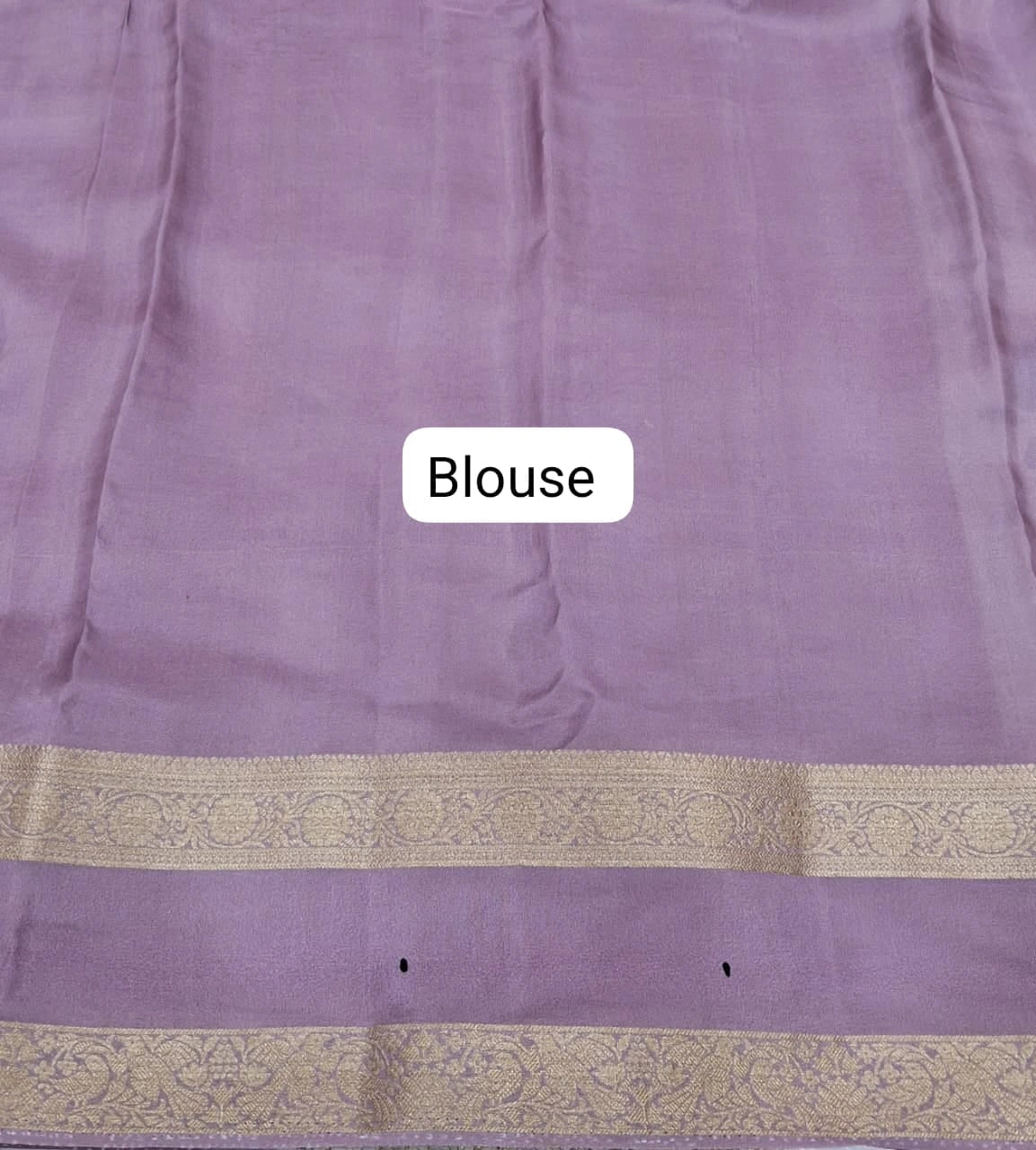 Mint Green Pure Mysore Crepe Silk Saree Blouse