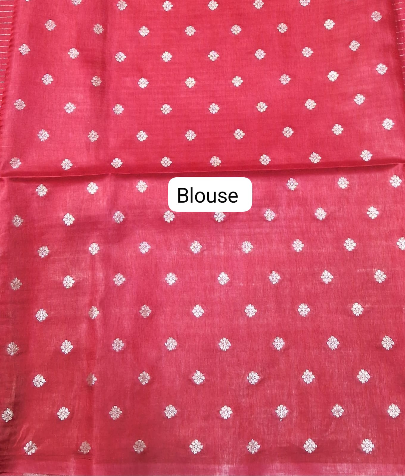 Red Russian Silk Saree blouse