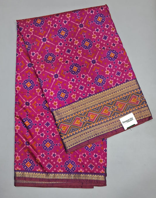 Pink Semi Silk Saree