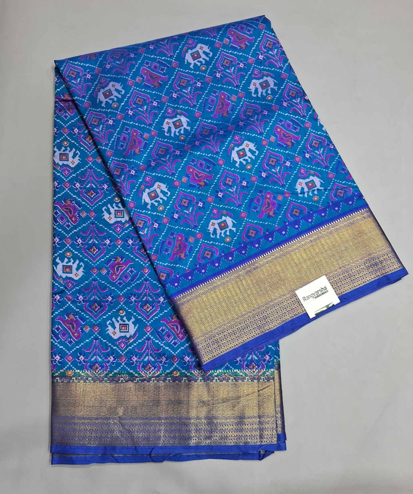 Royal Blue Semi Silk Saree